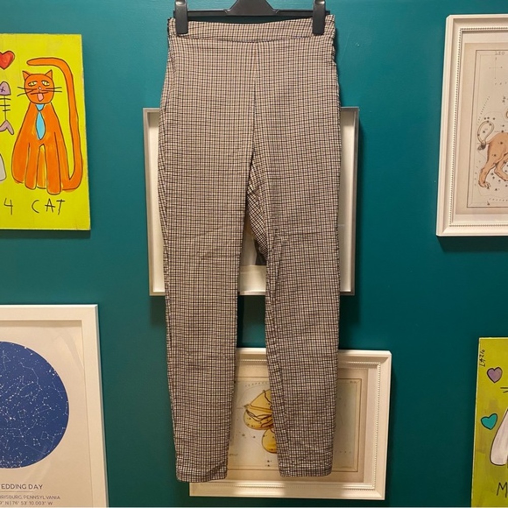 SHEIN houndstooth trousers